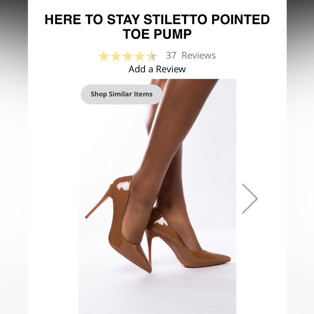AZALEA WANG Here To Stay Stiletto Pointed Toe Pump